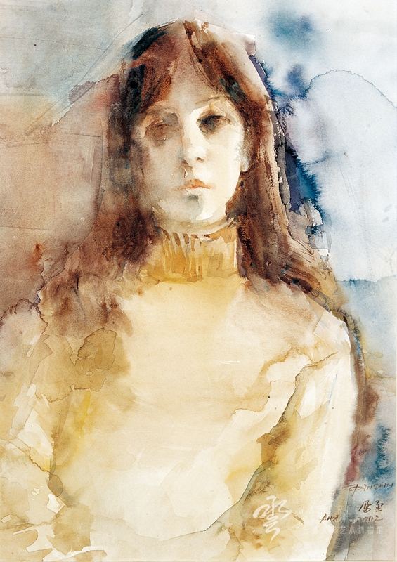 窦凤至 《阿妮娅》 60*50cm 2002年